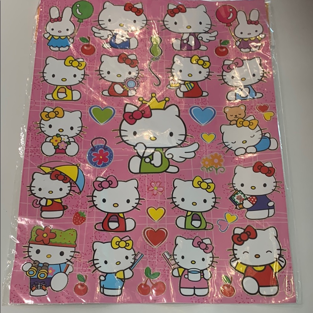 Hello Kitty Party Stickers - Pink